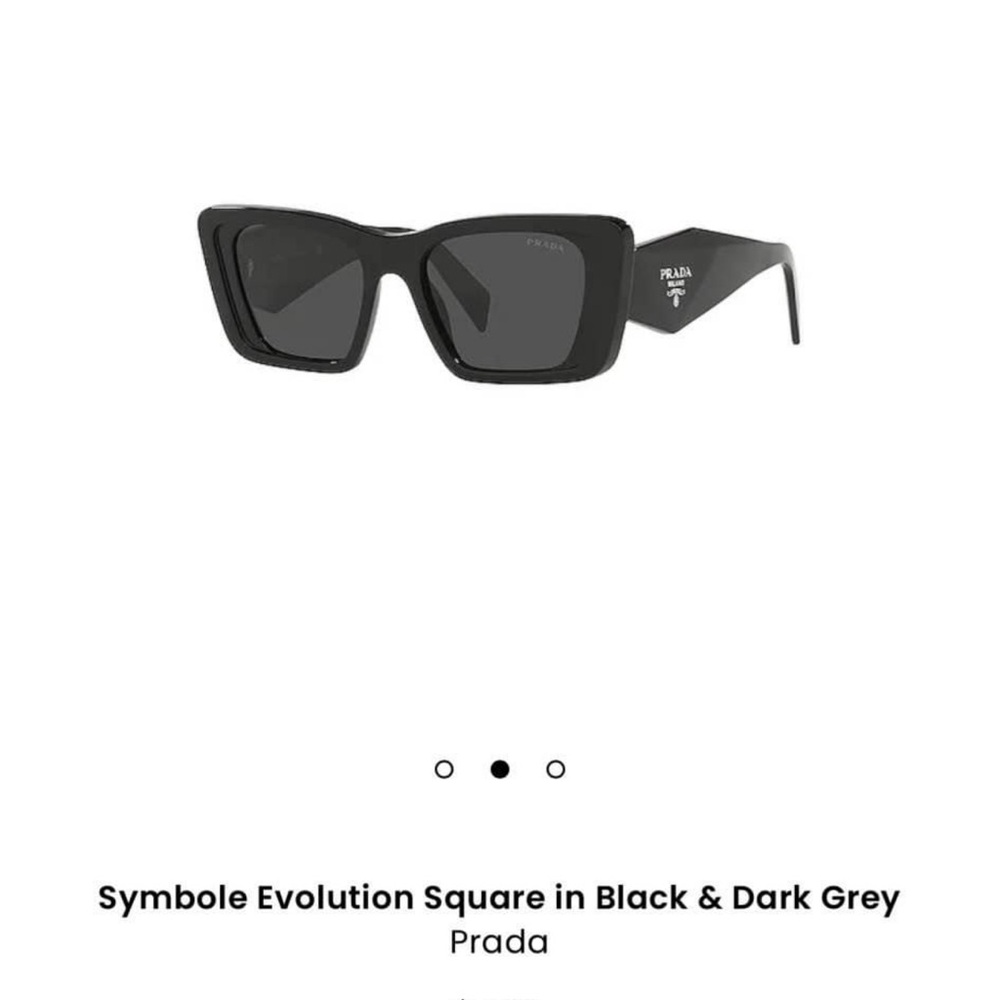 Prada Symbole Evolution Square Black Sunglasses - image 4